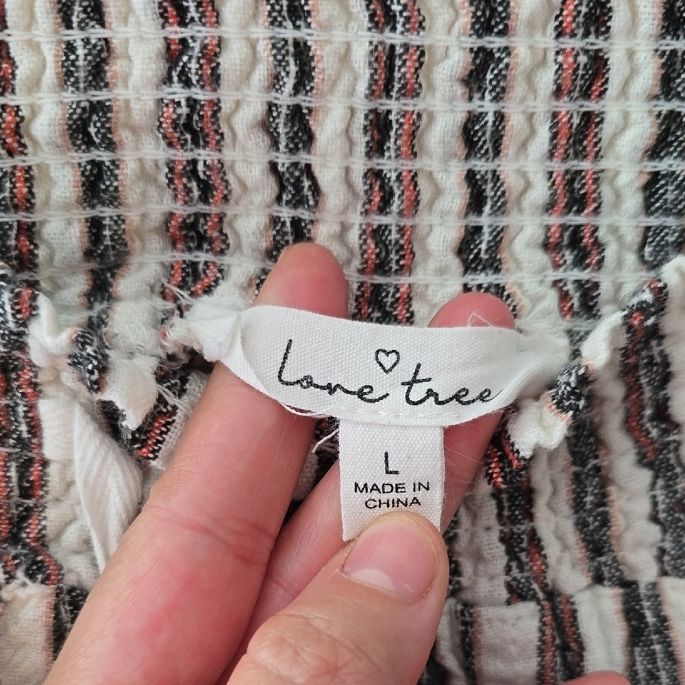 Love Tree Textured Striped Fabric - Picture 2 of 6